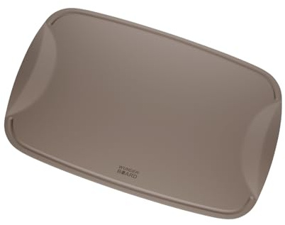 Wundermix – WunderBoard V2 Schneidebrett – 29x21cm – Walnut Brown | Flexibel & messerschonend, Schneidematte & Einfüllhilfe, hochwertiges Schneidebrett, spülmaschinengeeignet