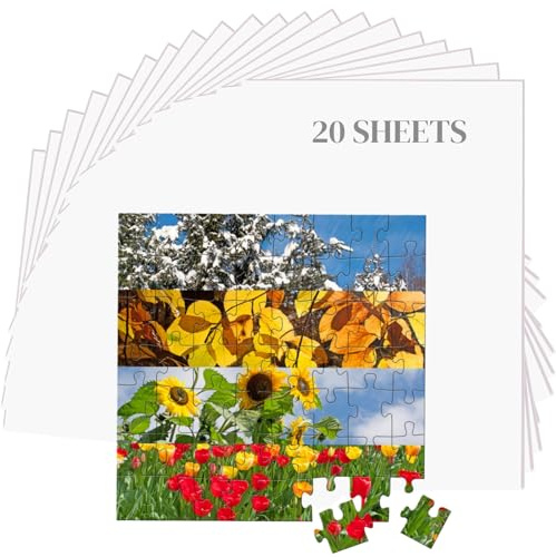 Ultra-Haftung Puzzle Klebefolie,20pcs Puzzle Klebefolie,Ultra-haftende Transparente Puzzles Klebefolies,Puzzlekleber zum Fixieren und Schützen,Super Puzzlekleber zum Erhalt,Puzzlekleber