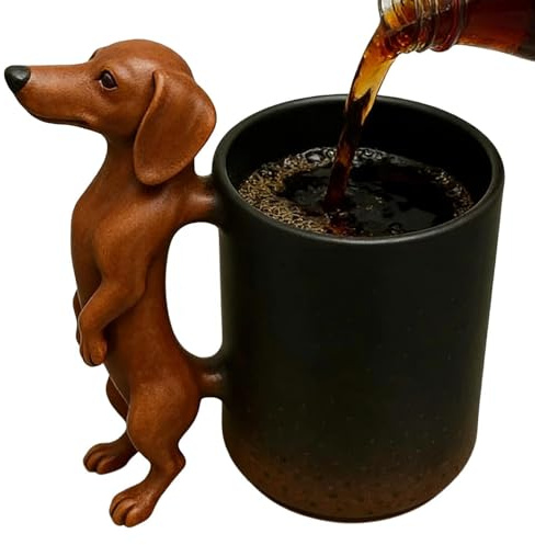 Genérico Taza de Café Perro | Taza 3D con Forma de Perro para Beber - para Escritorio,Para Leche, Café, Té, Espresso, Hogar, Oficina, Comedor, Dormitorio