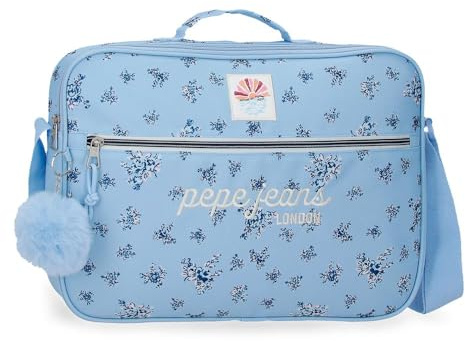 Pepe Jeans Olivia Geldbörse für den außerschulischen Unterricht, 38 x 28 x 6 cm, Polyester, 6.38L von Joumma Bags, hellblau
