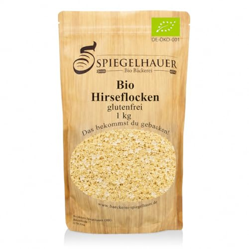 Bäckerei Spiegelhauer Bio Hirseflocken 1 kg glutenfreie Flocken Milletfalkes