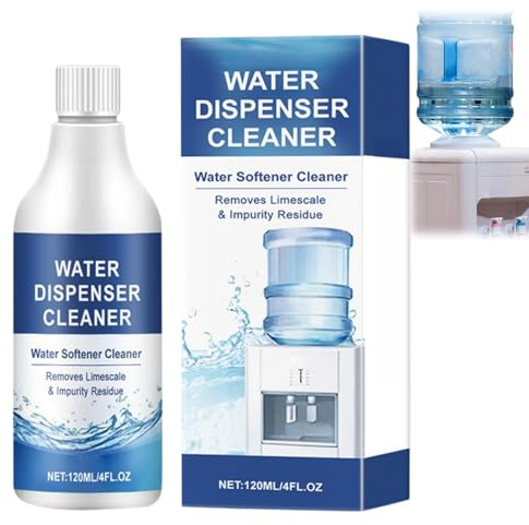 Water Cooler Cleaner & Descaler,120ML Natural Limescale Remover for Water Cooler Dispenser,Multi-Purpose Cleaner to Remove Hard Water & Mineral Buildup,Easy to Use for Home and Office