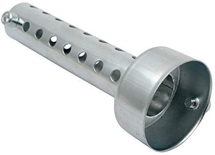 LanCo 1X Motorrad Universal Auspuff Schalldämpfer DB Killer Auspuff Schalldämpfer 60mm Silber