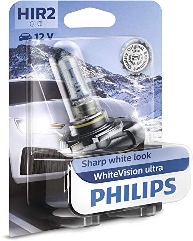 Philips 541028 WhiteVision ultra HIR2 Scheinwerferlampe, Einzelblister, Single blister