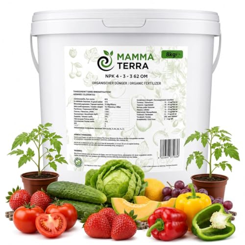 MammaTerra Hühnermist Pellets – Organischer Langzeitdünger für Tomaten, Gemüse, Hochbeet & Garten – Natürlicher NPK Dünger – Geruchsarm & Für ökologischen Landbau geeignet (8)
