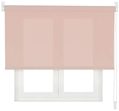 VIEWTEX Seitenzugrollo Lichtdurchlässig L2000 Quarzrosa 135 X 250 cm 5 Jahre Garantie