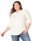 Amazon Essentials Damen Regular-Fit Langarm-Pullover Rundhalsausschnitt, Elfenbein, L