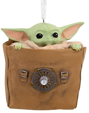 Mandalorianische Star-Wars-Hallmark Ornament (The Child Grogu in Bag)