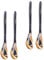 Operitacx 4pièces Cuillères Corne De Bœuf Pour Café Dessert Et Soupe Ustensiles Uniques Pour Maison Et Café