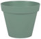 EDA - Pot de Fleur Rond Toscane Ø 25 cm - Volume 6 L - Ø 25 x H.21 cm - Vert Laurier