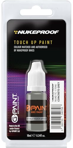 Nukeproof Bike Touch-Up Paint - Concrete Grey, Bike Paint Scratch Repair & Chip Filler - 1 x 10ml