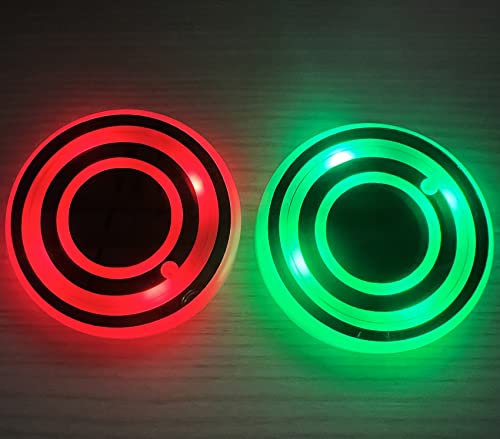 NewL Auto-LED-Getränkehalter, Lichtmatten, Auto-Untersetzer, Flasche, Stimmungslicht, Konstellation, Hintergrundbeleuchtung, LED-Becherhalter, Pads, Autozubehör (Zwei Ringe)