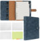 FYY A5 Binder Nachfüllbar Planer Notizbuch 6 Ringe PU Leder Binder Journal mit Taschen Trennblätter Nachfüllpapier Navy