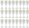 YöL Pack of 24 Wine Goblets, Drinks Glasses - Modern Dimple Effect Reusable Plastic Outdoor Party Summer BBQ Picnic Wedding Cups Bulk Restaurants Tableware Wholesale Wine Glasses