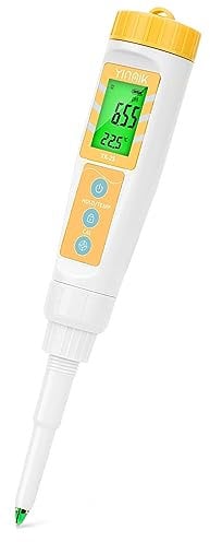 YINMIK Digitales pH Messgerät für Lebensmittel, Sauerteig und Brotteig pH Messgerät, Überprüfung des pH Werts von gärenden Würstchen und Salami, pH-Tester für feste und flüssige weiche Bodenproben…