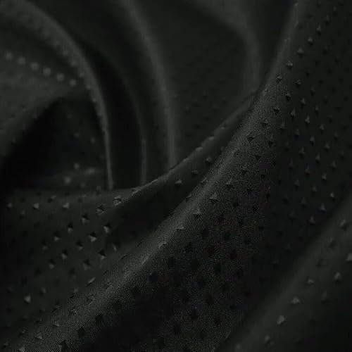 iPEAK Shower Curtains Heavy duty Mould Proof Mold-Resistant Water Repellent Washable Diamond Fabric Bathroom Curtain 180cm x 180cm (Black)