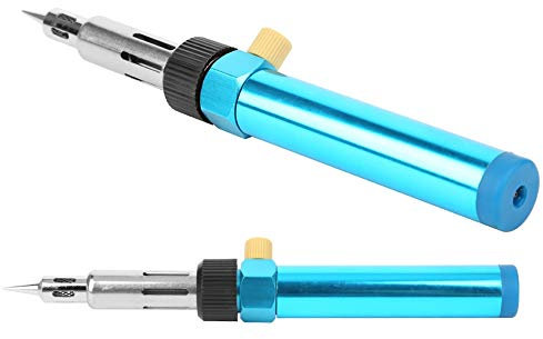 LiebeWH Soldador de Butano Soldador Estaño Gas Acero Inoxidable Portátil Temperatura Neumática Ajustable punta Alimentado por Butano para Automóviles Electrónica Bricolaje Soldering
