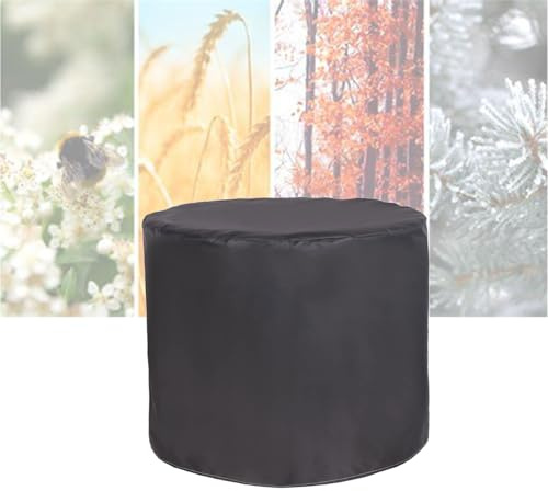 ATYUJKB Rund Gartenmöbel Abdeckung Wasserdicht 150x90cm, 420D Abdeckplane Gartenmöbel Schutzhülle, Gewebe Wasserdicht Abdeckhaube, Abdeckung für Gartenmöbel Schwerlast