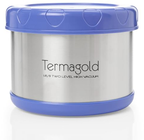 ONNA Termo Colección TERMAGOLD para Alimentos Sólidos/Semisólidos 500ml – (Fríos/Calientes) Acero Inox.304, Conserva la Temperatura