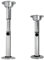 Marvix Pied de table colonne réglable amovible télescopique chromé pour caravane, camping-car, bateau