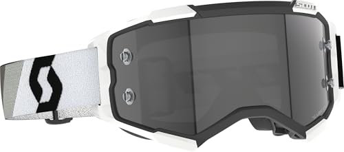 SCOTT Fury LS MX Goggle Cross/MTB Brille schwarz/weiß/Light Sensitive grau Works