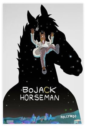 Bojack Horseman – Film – Show Poster Leinwand Poster Wandkunst Dekor Druck Bild Gemälde für Wohnzimmer Schlafzimmer Dekoration ungerahmt 30 x 45 cm