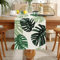 Grün Tischläufer Waschbare Tischdecke 40x140cm Monstera-Blätter Pflanzen Tischläufer Modern Frühling Sommer Dekorativer Tischläufer Vintage für Esszimmer Küche Bauernhaus Hochzeit Geburtstag Draussen