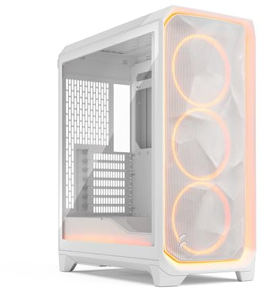 Fractal Design Meshify 3 Ambience Pro RGB White TG Clear Tint - Computer Case