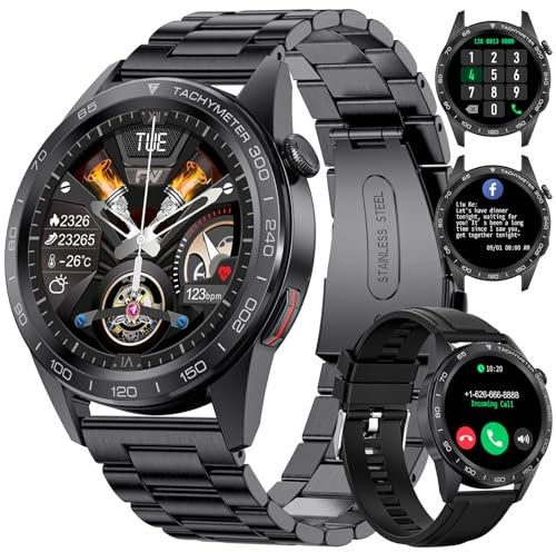 LIGE 2024 Reloj Inteligente Hombre, 1.39 HD Smartwatch con Llamadas, 24/7 Pulsómetro SpO2, Monitor de Sueño, Podómetro, 400mAh IP68 Impermeable Pulsera Actividad 21+ Modos Deportivos Android iOS