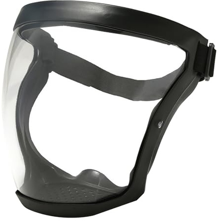 QRONCES Transparente Anti Fog Vollgesichtsschutzhülle Vollgesichtsmaske Verstellbare Atmungsaktive Gesichtsmaske Für Männliche Und Weibliche Erwachsene