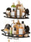 TAILI Suction Cup Shower Corner Caddy 2 Pack Drill Free Heavy Duty Shower Shelf with Hooks Wall Mounted Basket Organizer for Bathroom Removable Rustproof Stainless Steel, Black