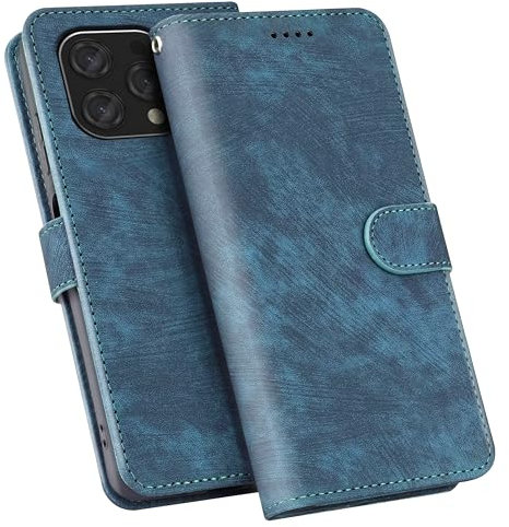 YSONCHAN Coque pour Doogee N55/Doogee N55 plus/N55 Pro, Cuir PU Housse Blocage RFID avec Fermeture Magnétique, Flip Portefeuille Étui de Protection Type. Bleu