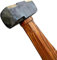 Black 3LB Iron Flat Hammer Blacksmith Wooden Handle Collectible Useful hammer.