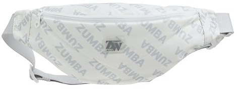 Zumba Hüfttasche für Damen und Herren, leichte Bauchtasche mit verstellbarem Riemen, weiße Reise-Fanny-Tasche, Hüfttasche für Tanz, Fitnessstudio, Festivals und Alltagsgegenstände, Weiss/opulenter