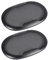 1 par de rejillas decorativas para subwoofer de coche, color negro, 10,2 cm, 15,2 x 22,4 cm, color negro