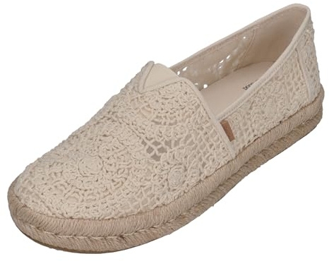 TOMS Damen - Alpargata Rope 2.0 10021941 - Natural Crochet lace, Größe:40 EU