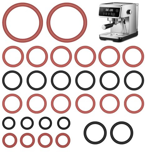 Lot de 30 joints toriques pour machine à café Philips Saeco - Joints toriques pour machines à café Philips Saeco compatibles avec groupe percolation, valve à vapeur o anneaux