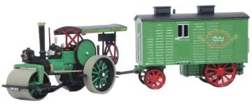 Oxford Diecast 1:76 Fred Dibnah Aveling & Porter Road Roller & L.Wagon Collectable model 76APR004