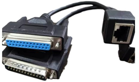 Bortivier ILDA zu RJ45 Signalkabeladapter DB25 Männlich/Weiblich ILDA zu Netzwerkkabelkonverter