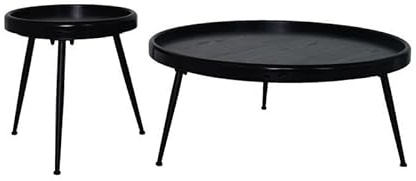 Computertisch Runder Couchtisch aus massivem Holz, modern, schlicht, for kleine Wohnungen, Wohnzimmer, , runder Tisch, Bett- und Frühstücksmöbel, kleiner Beistelltisch Gaming-Tisch(Cmcombination)