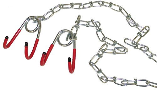 2 Bike Bicycle Ceiling Hooks with Chains, for Storage/Repair, Hook Chain