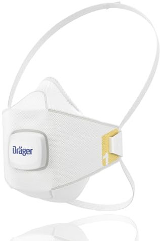 Dräger X-plore 1910 V, Staubmaske, Größen S/M/L, FFP1-Atemschutzmaske mit Ventil, Gr. M/L, 10 Stück