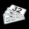 K Smart Sign Personalised Printed Wheelie Bin Number Stickers with number and road Name - A6 Vinyl Waste Container Decals - set of 4 1 (A6) CUSTOM BIN LABELS