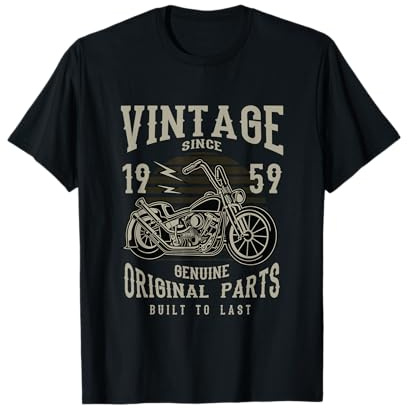1959 Birthday Retirement Vintage Retro Motorcycle Chopper T-Shirt