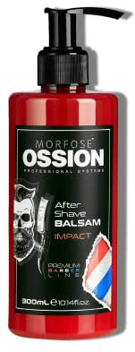 Morfose OSSION PBL Impact After Shave Balsam 300ml - Pflege nach der Rasur - Beruhigt gereizte Haut, Feuchtigkeitsspendend, Angenehmer Duft - Für alle Hauttypen