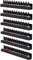 FEMELI Nagellack-Wandregal, 6 Regale, Acryl-Nagellack-Halter, Organizer für 66–90 Flaschen (schwarz)