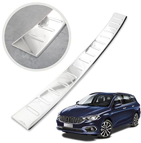 Chromemaster | Protezione paraurti Posteriore | Compatibile con Fiat Tipo Avant dal 2016- | Acciaio INOX lucido/cromato | Protezione paraurti protegge la vernice del paraurti dai graffi