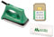 mountainFLOW Eco-Wachs | Green Circle Wax Kit | Umweltfreundliches Ski + Snowboard Wachs (All-Temp) | Wax Iron | Wachsschaber
