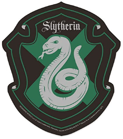 Paper House Productions Harry Potter Slytherin Crest Die-Cut Vinyl-Aufkleber, 8,4 cm