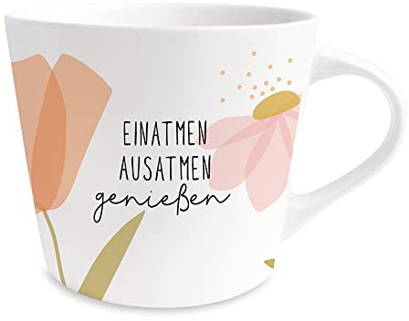 Grafik-Werkstatt Kaffee-Tasse mit 100% Echtgold | Porzellan Tasse | 420 ml | genießen